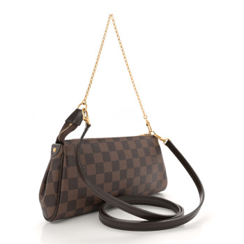 LOUIS VUITTON Damier Ebene Eva Clutch