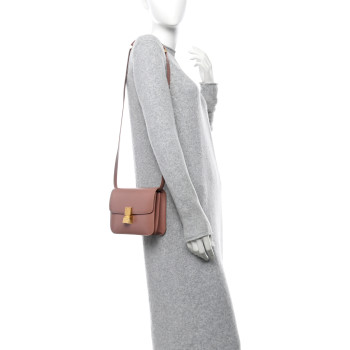 CELINE Box Calfskin Teen Classic Box Flap Bag Antique Rose