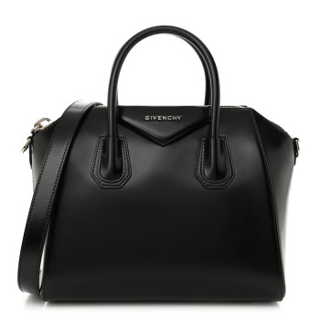 GIVENCHY Shiny Lord Calfskin Small Antigona Black