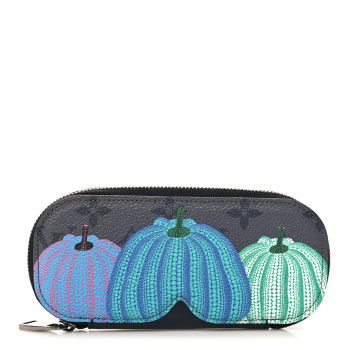 LOUIS VUITTON LV X YK Monogram Kusama Pumpkin Sunglasses Pouch