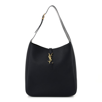 SAINT LAURENT Supple Calfskin Large Le 5 A 7 Soft Hobo Dark Notte