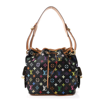 LOUIS VUITTON Monogram Multicolor Petit Noe Black
