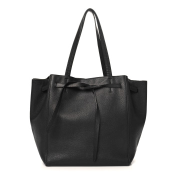 CELINE Soft Grained Calfskin Small Belt Cabas Phantom Black