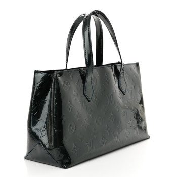 LOUIS VUITTON Vernis Wilshire PM  Blue Nuit