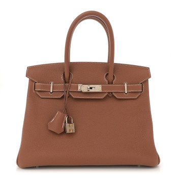 HERMES Togo BIRKIN 30 Gold