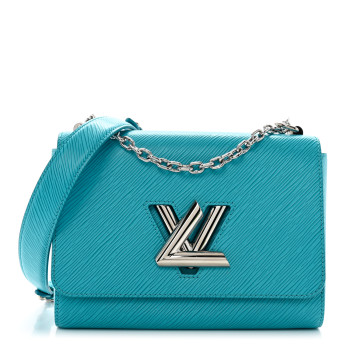 Epi Twist Shoulder Bag MM Turquoise