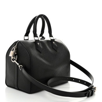 LOUIS VUITTON Epi Speedy Bandouliere 25 Black