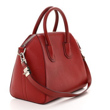 GIVENCHY Sugar Goatskin Small Antigona Vermillon