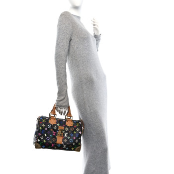 LOUIS VUITTON Monogram Multicolor Speedy 30 Black