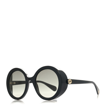 GUCCI Acetate Round GG Sunglasses GG0367S Black