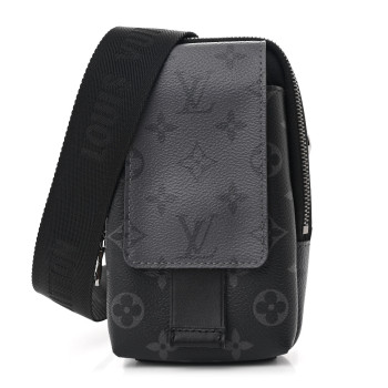 LOUIS VUITTON Monogram Eclipse Reverse Double Phone Pouch NM