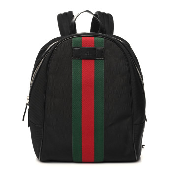 GUCCI Techno Canvas Web Backpack Black