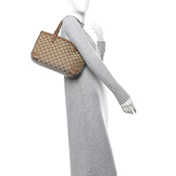 GUCCI Monogram Small Craft Tote Light Brown