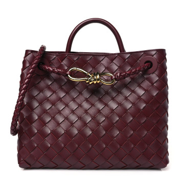 BOTTEGA VENETA Nappa Intrecciato Small Andiamo Shoulder Bag Barolo