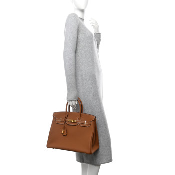 HERMES Togo BIRKIN 35 Gold