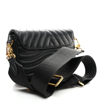 LOUIS VUITTON Calfskin New Wave Multi Pochette Black