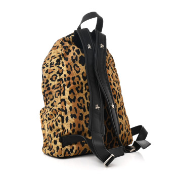 GIVENCHY Nylon Calfskin Leopard Print Backpack