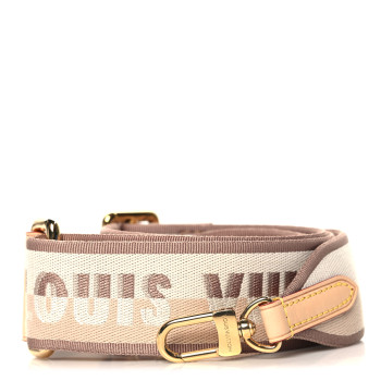 LOUIS VUITTON Jacquard Speedy Bandouliere 20 Shoulder Strap Beige
