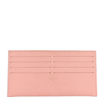 LOUIS VUITTON Calfskin Felicie Card Holder Insert Rose Ballerine