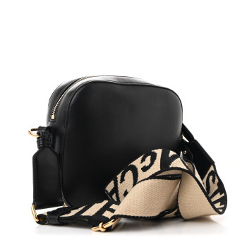 STELLA MCCARTNEY Grainy Alter Mat Studded Logo Small Camera Black