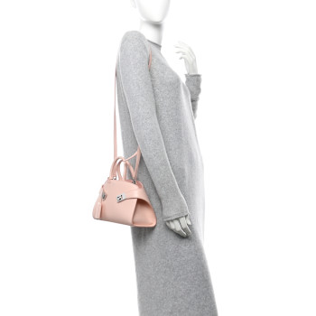SALVATORE FERRAGAMO Calfskin Mini Hug Bag Nylund Pink