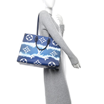 LOUIS VUITTON Monogram Escale Onthego GM Blue