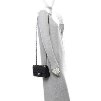 CHANEL Caviar Quilted Mini Rectangular Flap Black