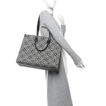 LOUIS VUITTON Jacquard Since 1854 Onthego GM Grey