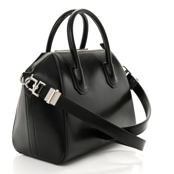 GIVENCHY Shiny Lord Calfskin Small Antigona Black