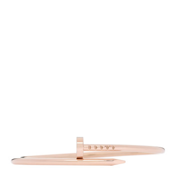 CARTIER 18K Pink Gold Small Juste Un Clou Bracelet 15