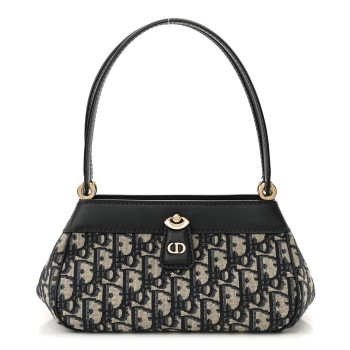CHRISTIAN DIOR Oblique Key Bag Blue