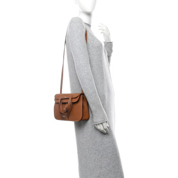 HERMES Taurillon Clemence Halzan 25 Gold