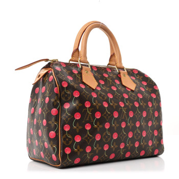 LOUIS VUITTON Monogram Cerises Speedy 25