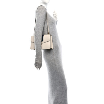 GUCCI Calfskin Small Sylvie Shoulder Bag Off White