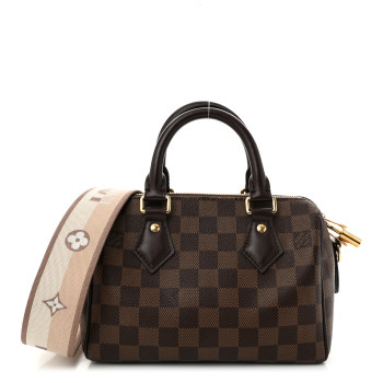 LOUIS VUITTON Damier Ebene Speedy Bandouliere 20