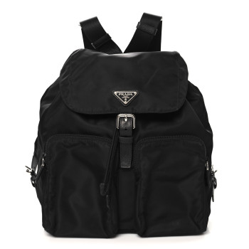 PRADA Nylon Vela Large Backpack Black