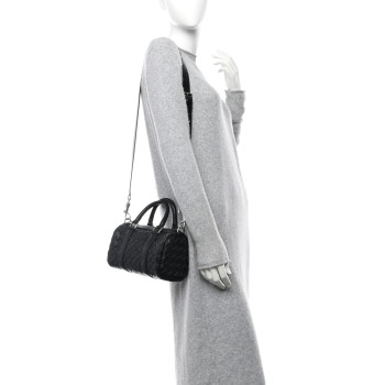 BOTTEGA VENETA Nappa Intrecciato Mini Duffle Bag Black