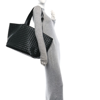 BOTTEGA VENETA Nappa Intrecciato Cube Tote Camping