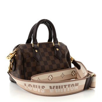 LOUIS VUITTON Damier Ebene Speedy Bandouliere 20