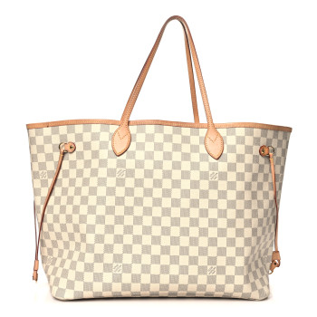 LOUIS VUITTON Damier Azur Neo Neverfull GM Rose Ballerine