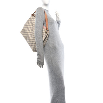 LOUIS VUITTON Damier Azur Graceful MM Rose Ballerine