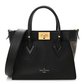 LOUIS VUITTON Calfskin Monogram On My Side PM Black