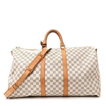 LOUIS VUITTON Damier Azur Keepall Bandouliere 55