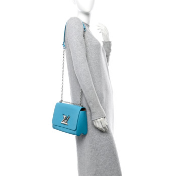 LOUIS VUITTON Epi Twist Shoulder Bag MM Turquoise