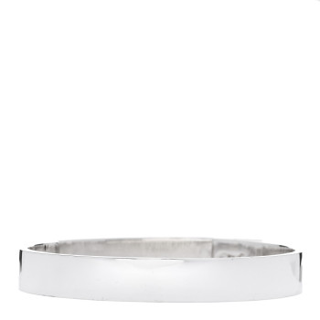HERMES Sterling Silver PM Collier De Chien Bracelet LG