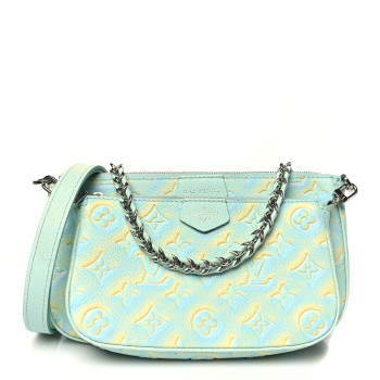 LOUIS VUITTON Empreinte Monogram Summer Stardust Multi Pochette Accessories Water Green