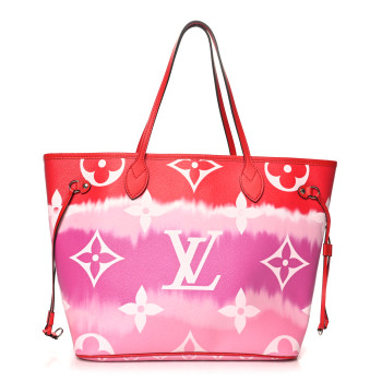 LOUIS VUITTON Monogram Escale Neverfull MM Rouge