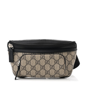 GUCCI GG Supreme Monogram Belt Bag Black