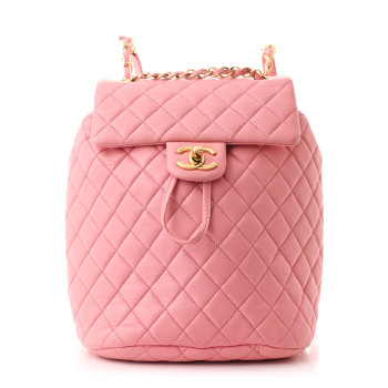 CHANEL Lambskin Quilted Small Urban Spirit Backpack Pink