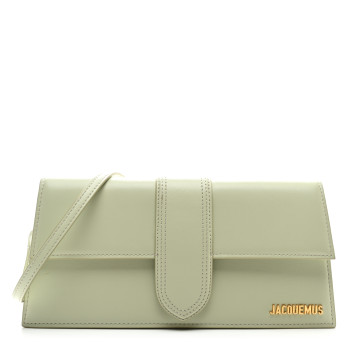 JACQUEMUS Smooth Calfskin Le Bambino Long Light Green